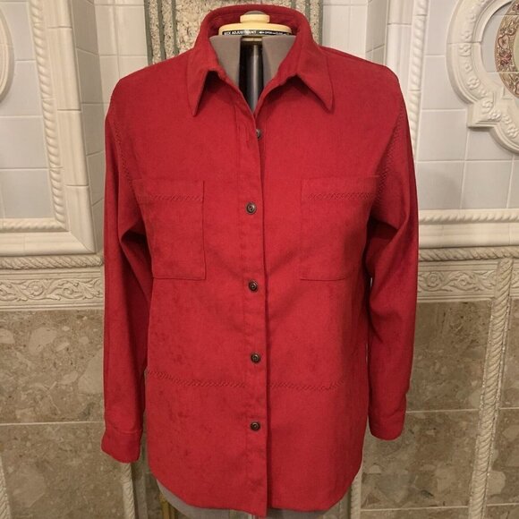 Alfred Dunner. Size 14P. Corduroy Long Sleeve Jacket/Shirt. Pockets. B85. - Picture 1 of 8